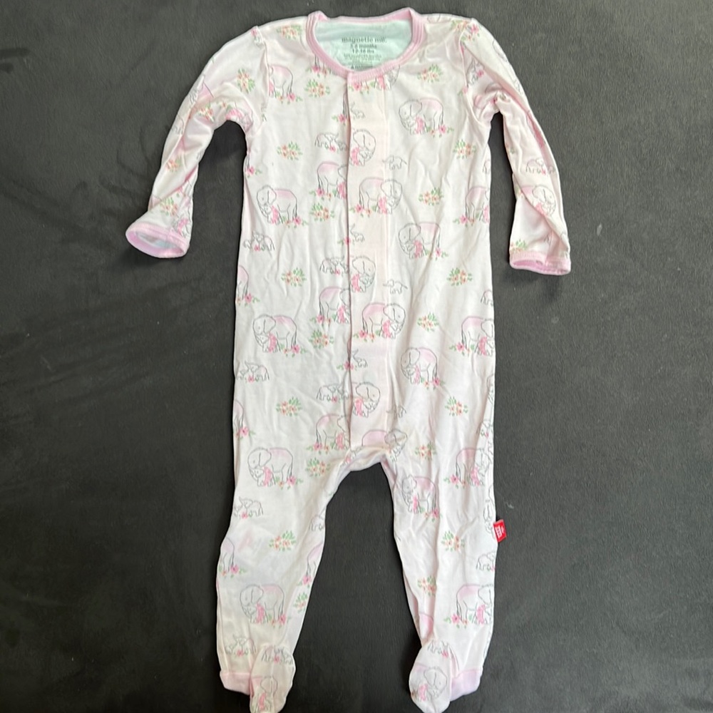 3-6 month baby girl magnetic me sleeper